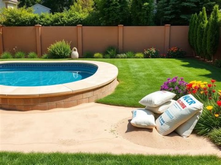 Can I use play sand under my pool?