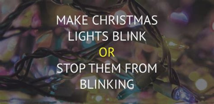 Can LED Christmas lights blink?