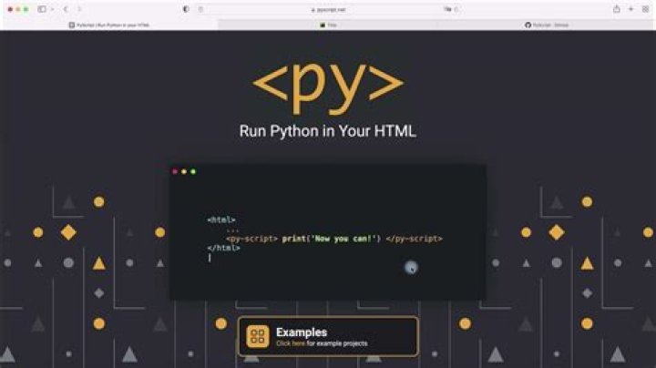 Can you embed Python in HTML?