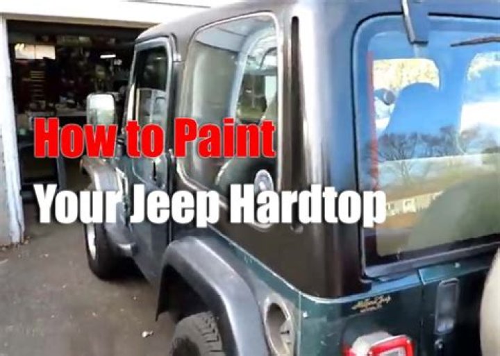 Can you paint your jeep hardtop?