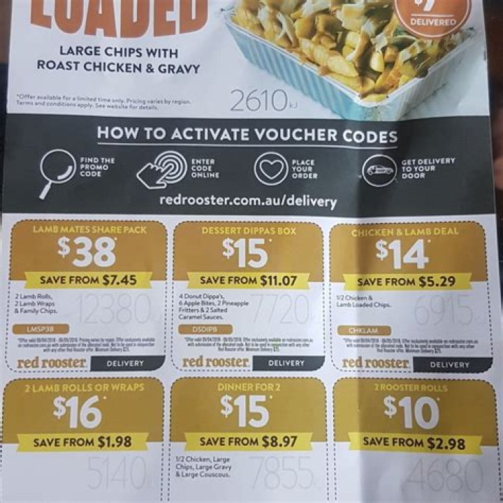 Can you pay cash for Red Rooster delivery?