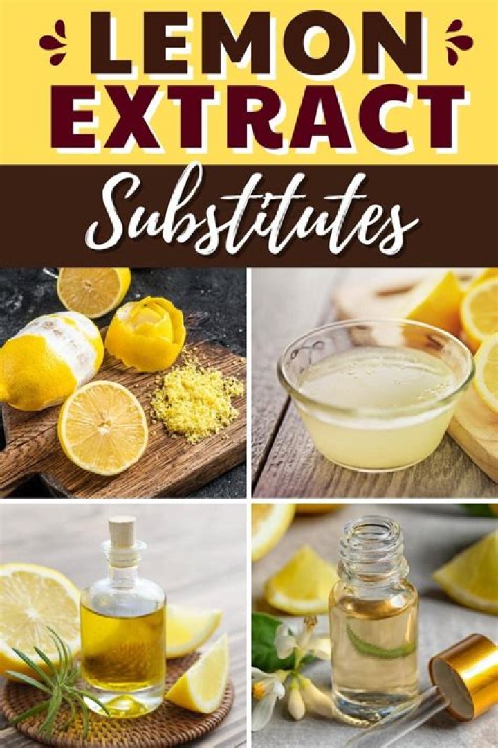 Can you use lemon juice instead of lemon extract?
