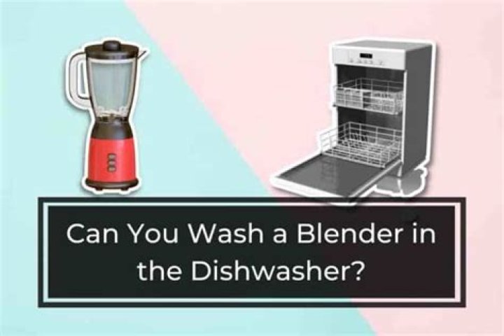 Can you wash a blender?
