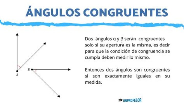 ¿Cómo saber si los angulos son congruentes?