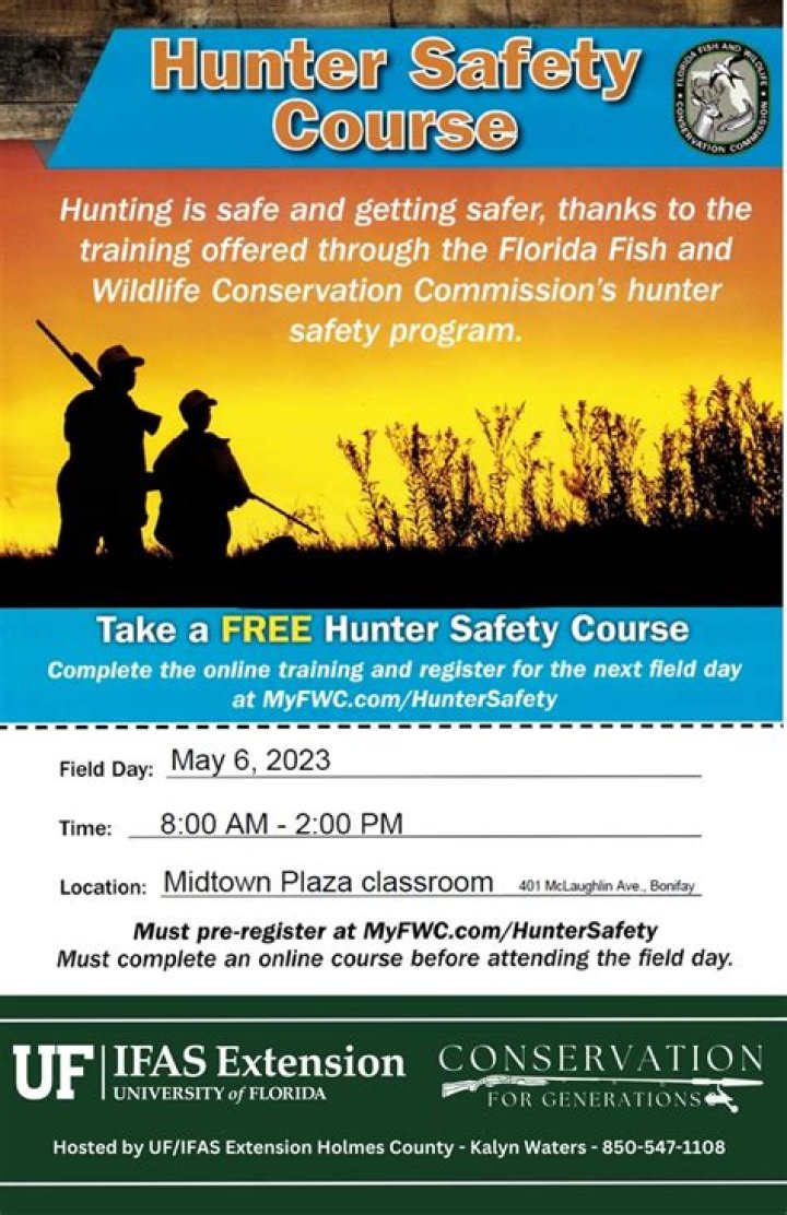 Do you need a hunters safety course in Florida?