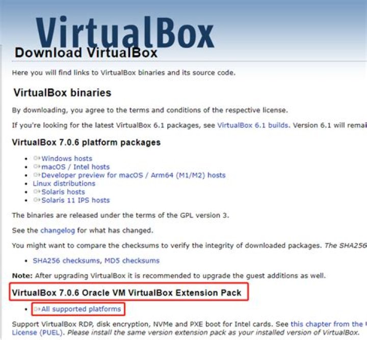 Does VirtualBox need extension pack?