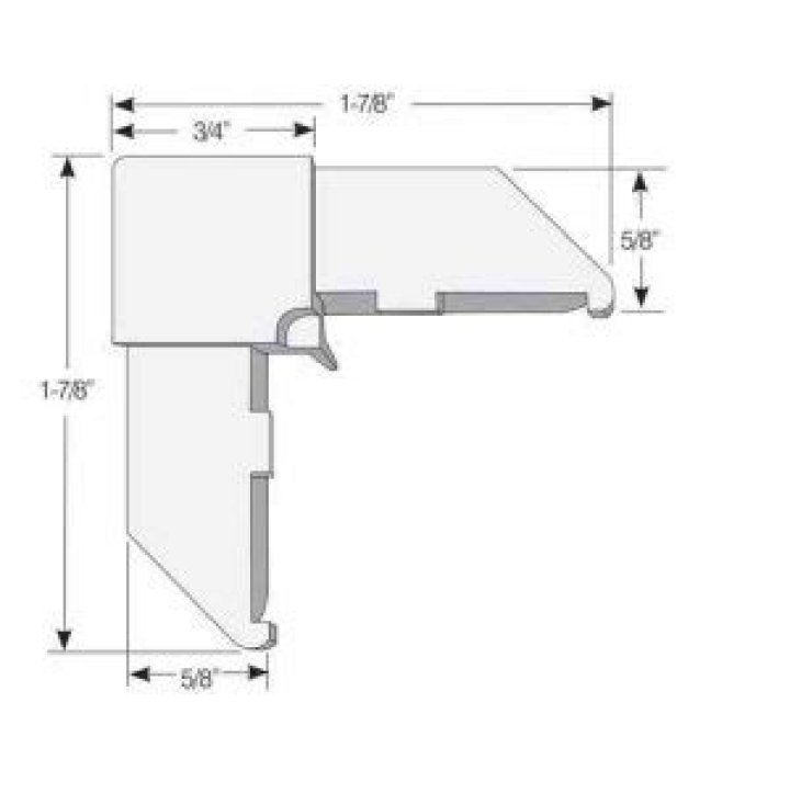 How are screen corners measured?