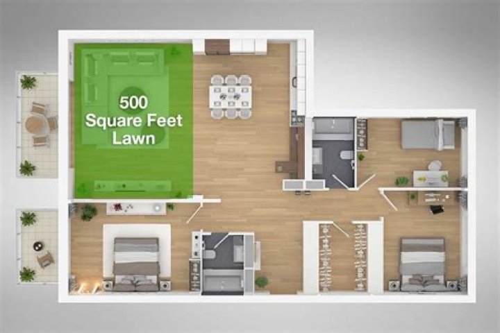 How big is a 400 square feet room?