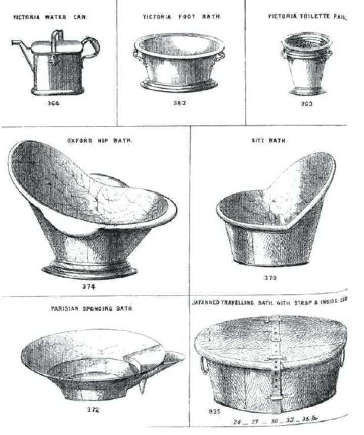 How did Victorians bathe?