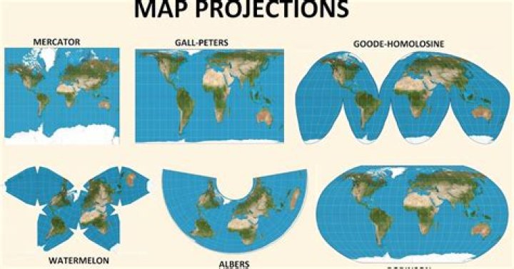 How do cartographers determine which map projection to use?