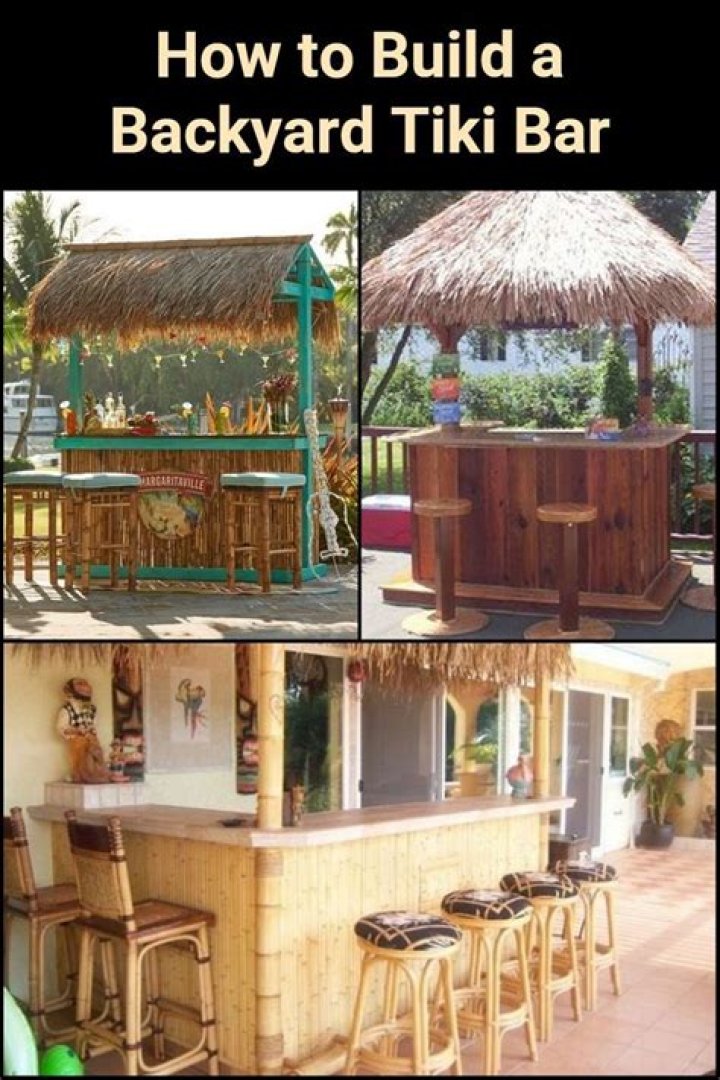 How do I build a tiki bar in my backyard?
