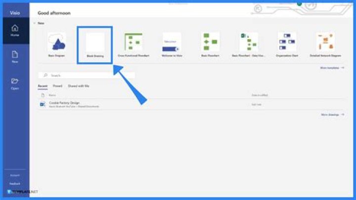 How do I change the default shape in Visio?