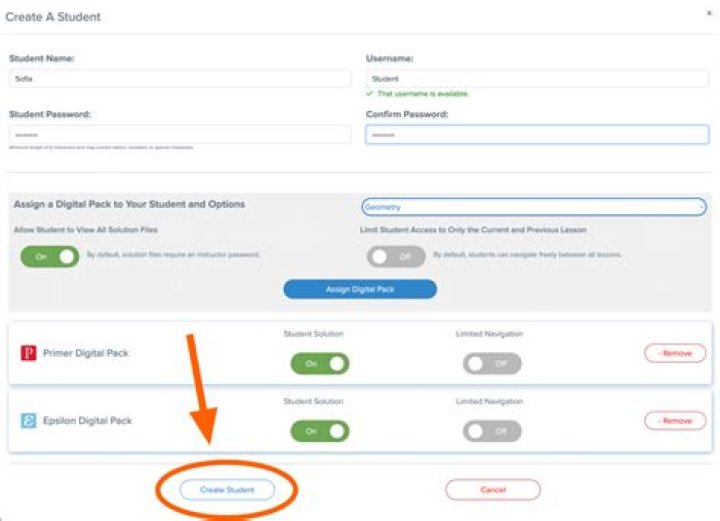 How do I create a student account on USA Test Prep?