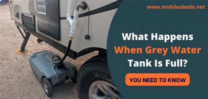 How do I know when my GREY water tank is full?