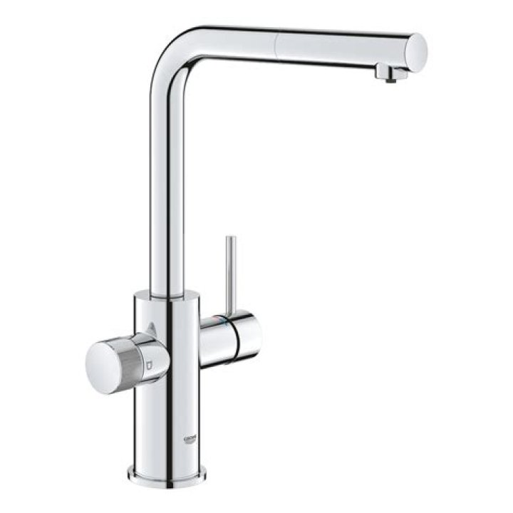 How do I reset the Grohe blue filter?
