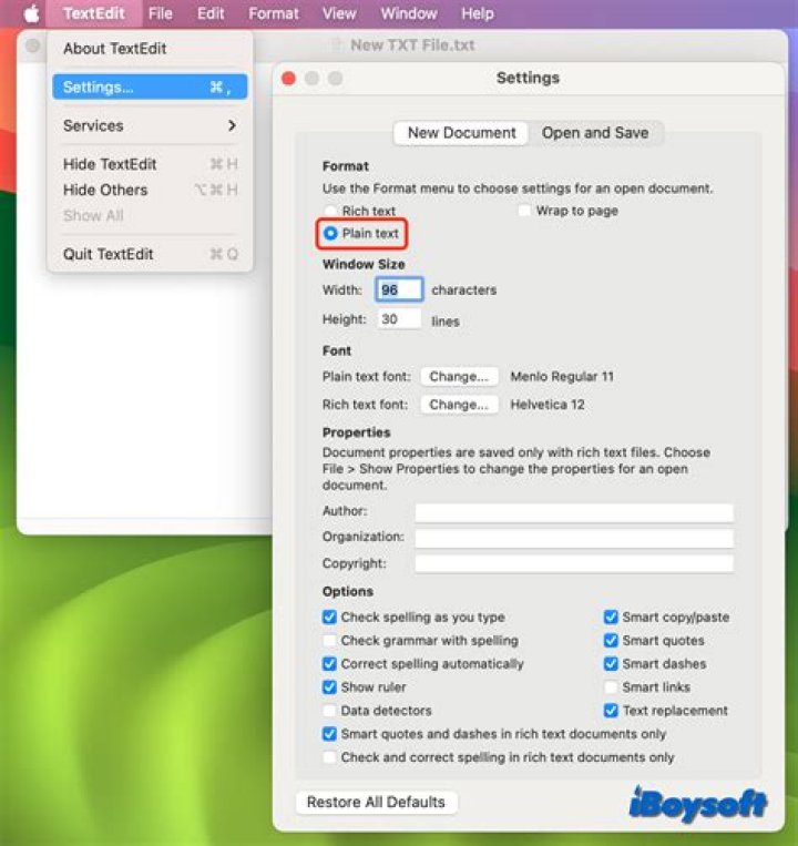 How do I save a .java file in Mac TextEdit?