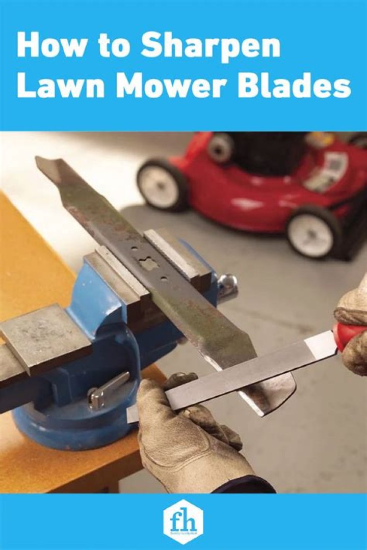 How do I sharpen a reel lawn mower blade?