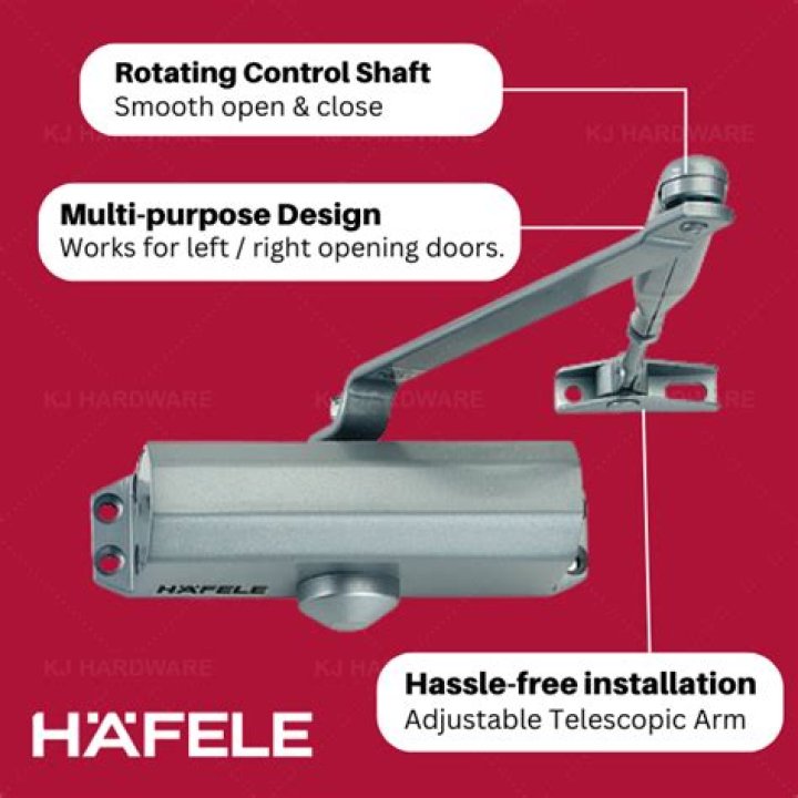 How do you adjust a Hafele door closer?
