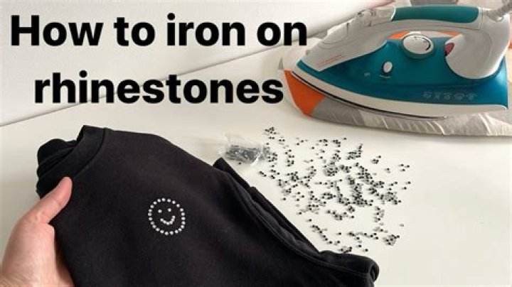 How do you apply rhinestone iron on transfers?