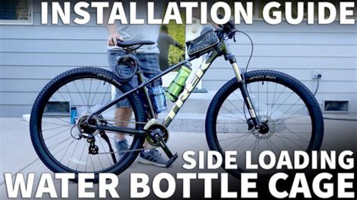 How do you attach a water bottle cage to a bike?
