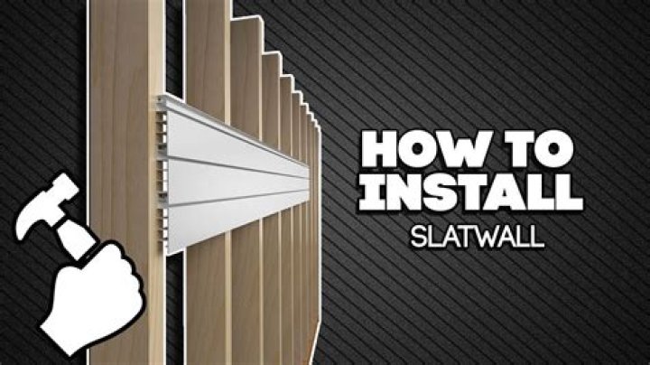 How do you attach slatwall?