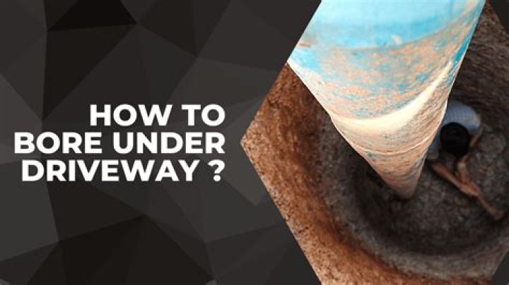 How do you bore under a driveway?
