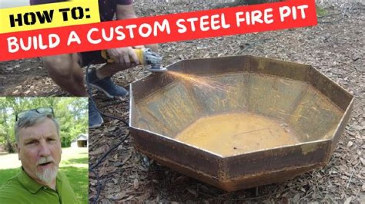 How do you build a custom fire pit?