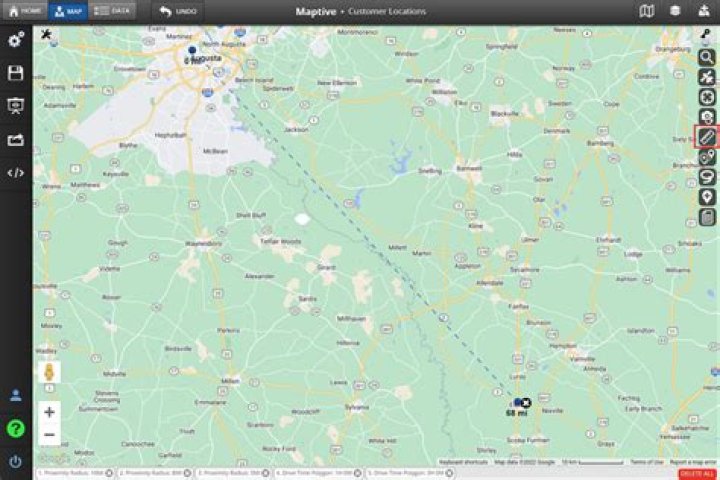How do you calculate input distance?