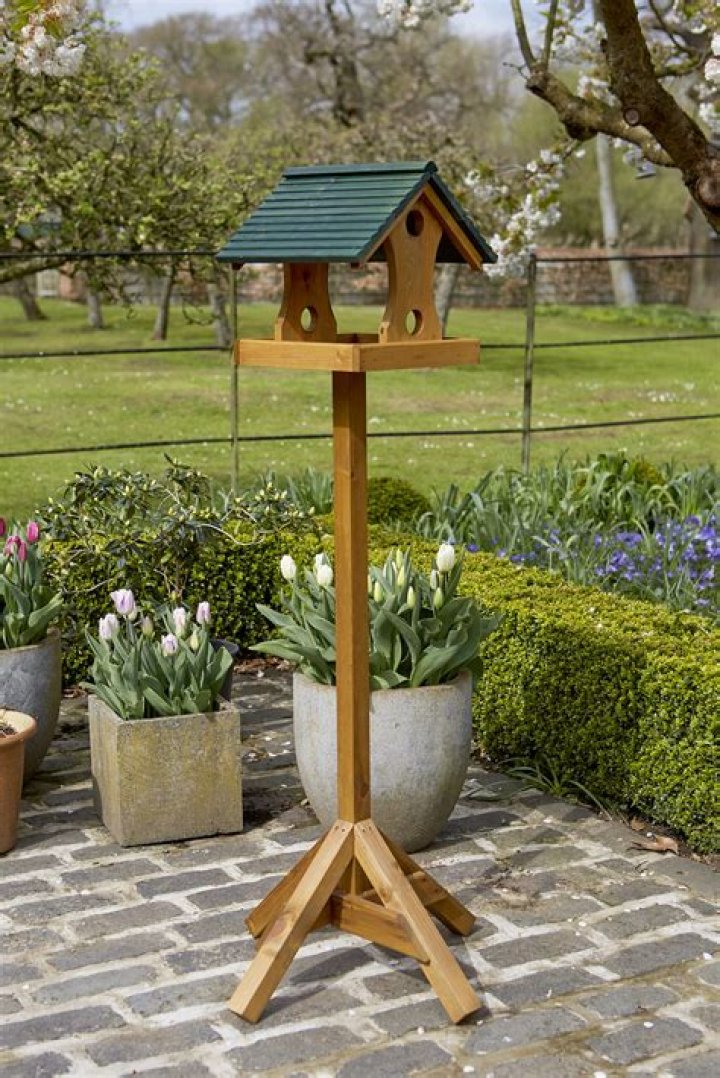 How do you clean a bird table?