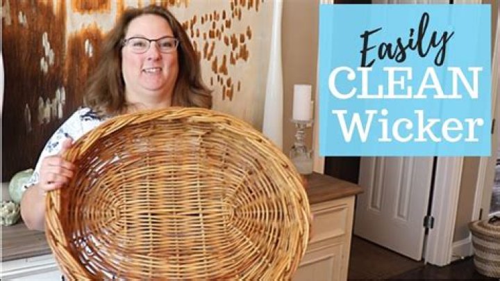 How do you clean wicker baskets?
