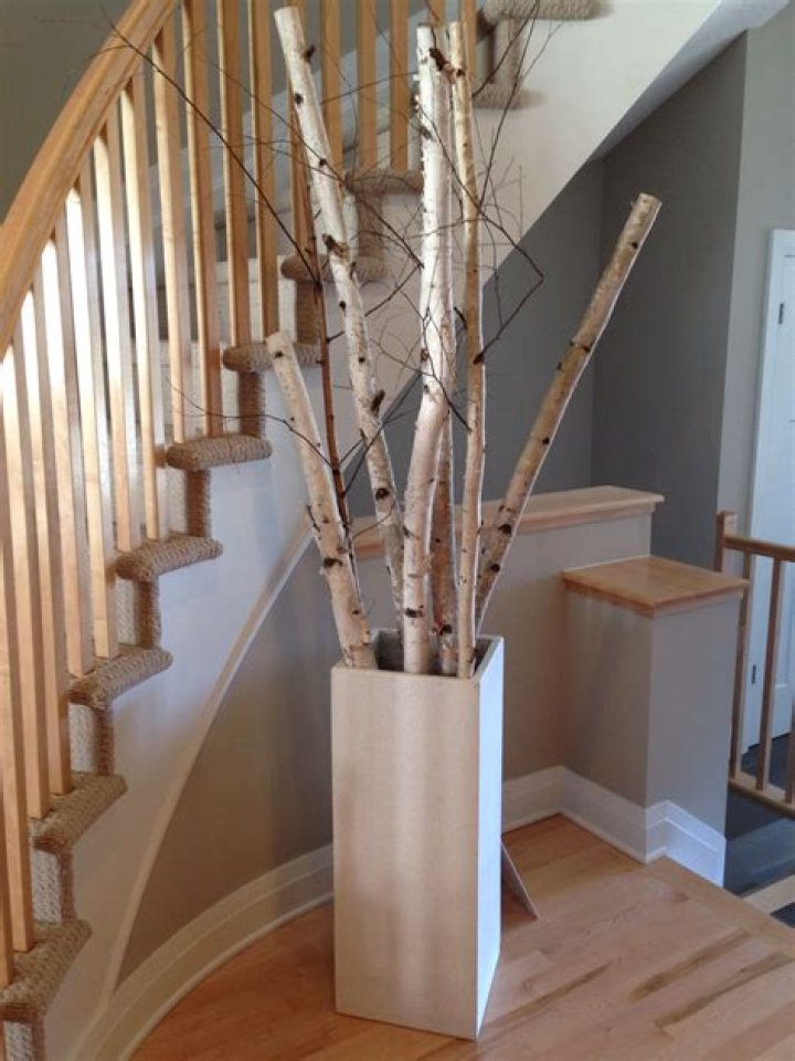 How do you decorate birch branches?