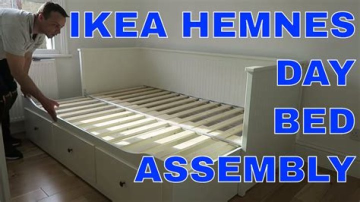 How do you disassemble a hemnes day bed?