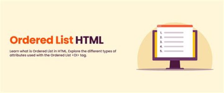 How do you display an ordered list in HTML?