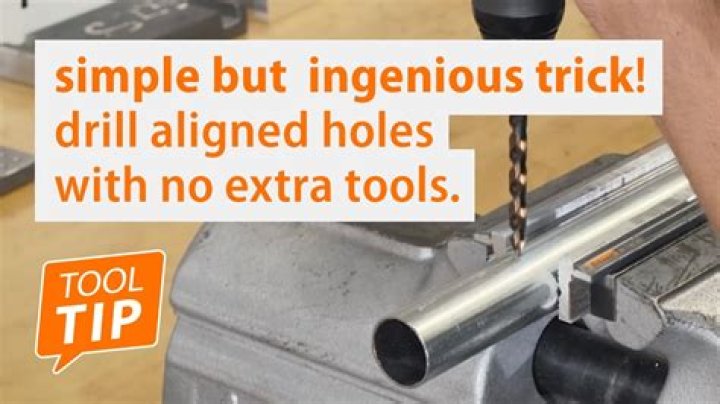 How do you drill a hole in a straight pipe?