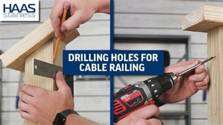 How do you drill through a post?