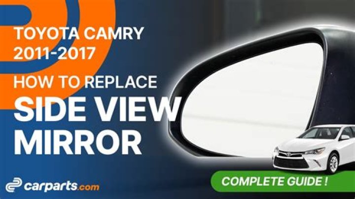 How do you install a side mirror on a Toyota Camry?