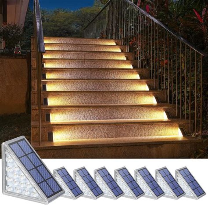 How do you install outdoor stair lights?
