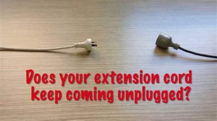 How do you keep two extension cords together?