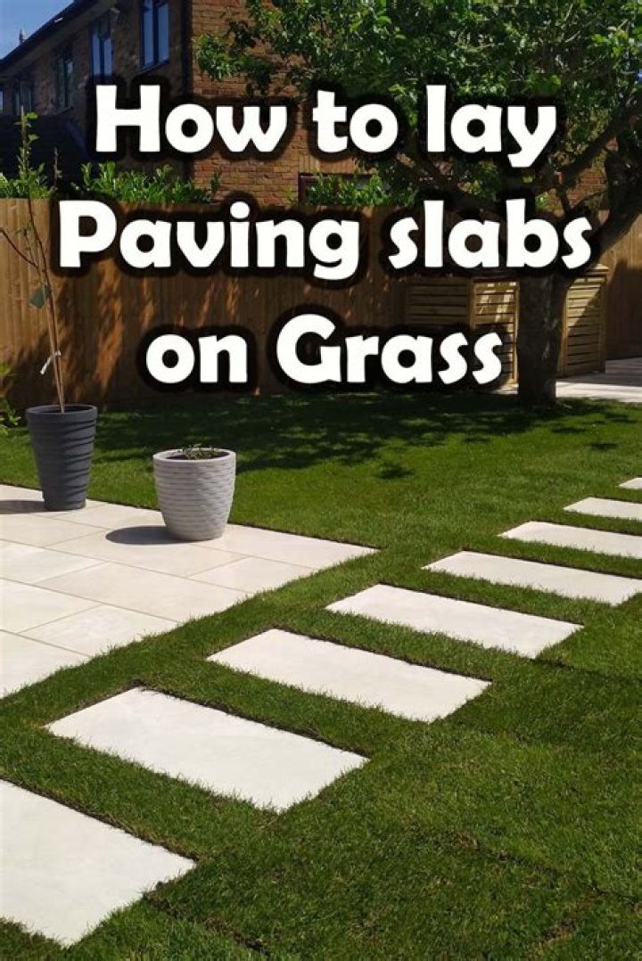 How do you lay large paving slabs?