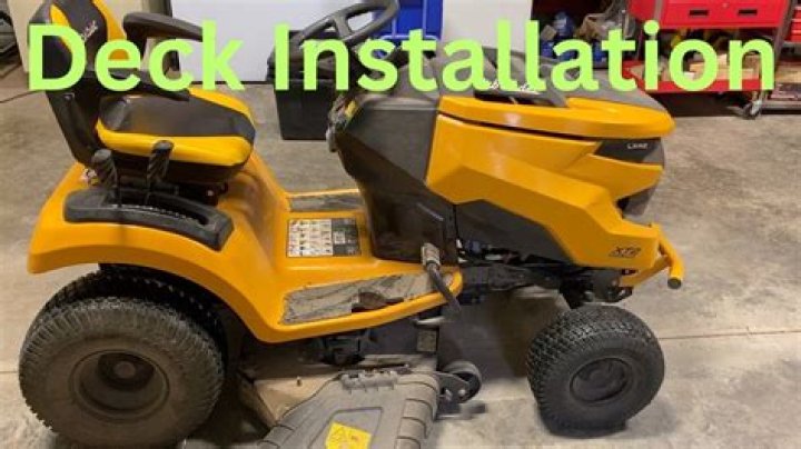 How do you level a Cub Cadet xt2 mower deck?