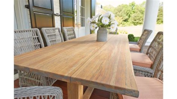 How do you maintain a teak dining table?