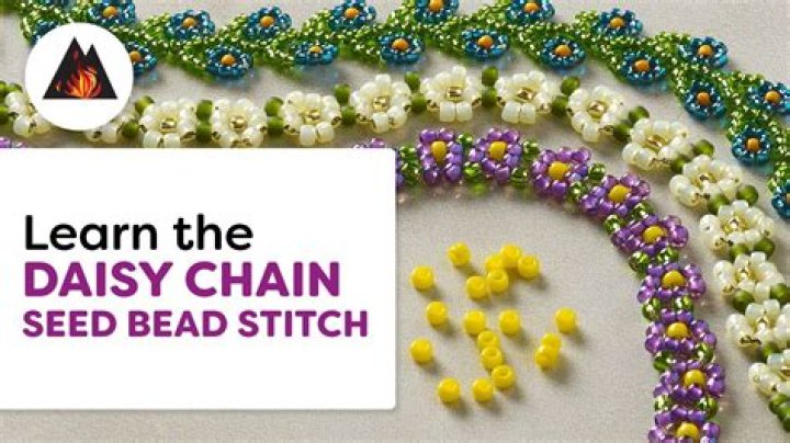 How do you make a daisy chain with seed beads?