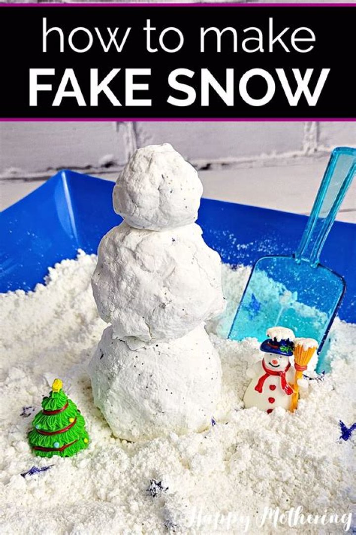 How do you make fake snow with tissue paper?