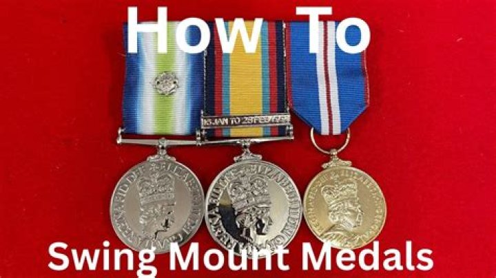 How do you mount medals on a medal bar?