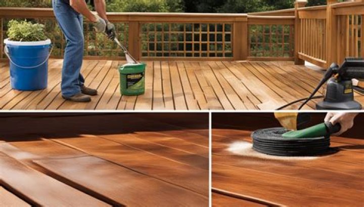 How do you prepare decking for staining?