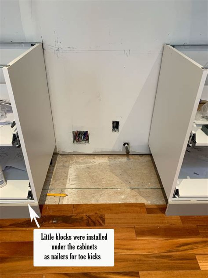 How do you put the toe kick on a Bosch dishwasher?