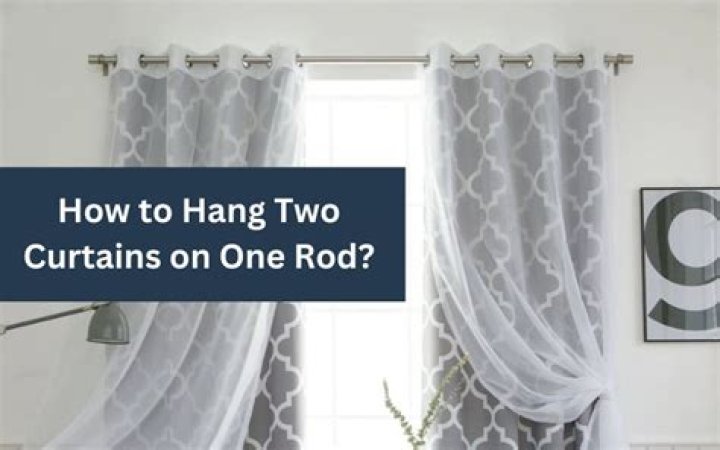 How do you put two curtains on one rod?