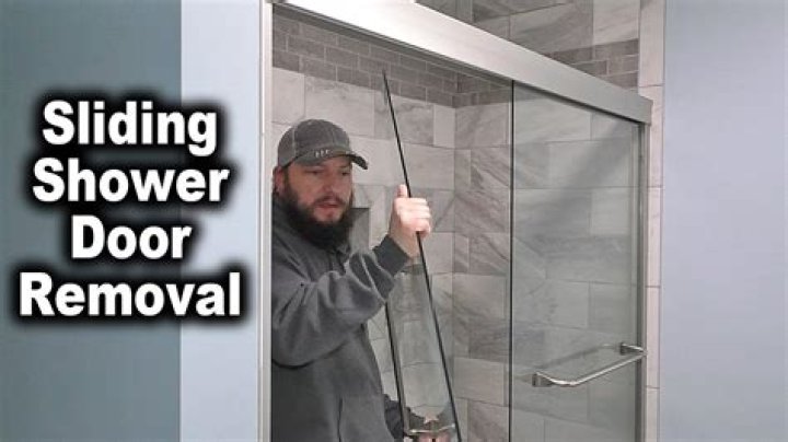 How do you remove glass shower doors?