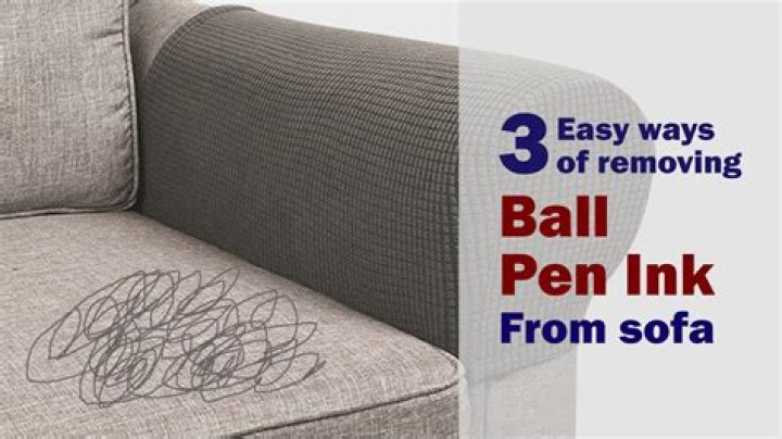 How do you remove pen from a couch?
