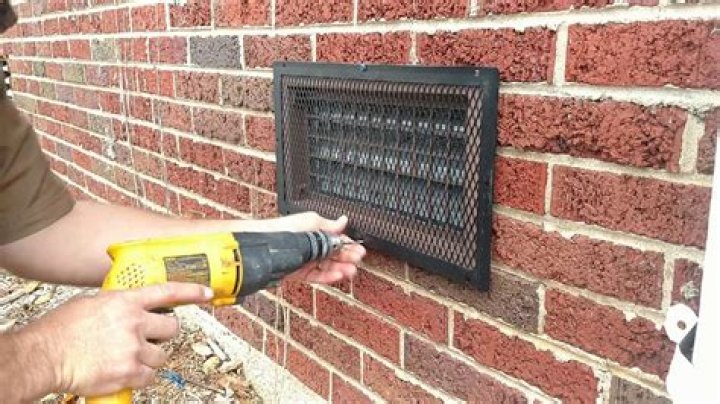 How do you repair a foundation vent screen?